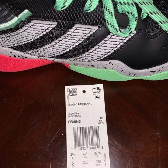 Adidas Harden Stepback J 5y 6.5 womens - Picture 7 of 7